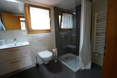 Ein Badezimmer in der Unterkunft KIENHOLZ by Stay in Brienz