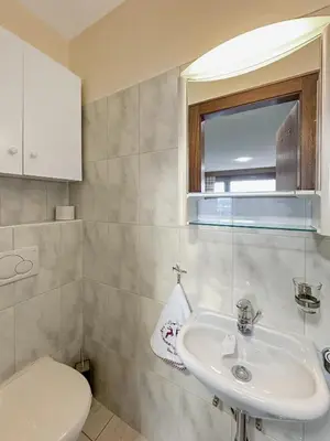 Ein Badezimmer in der Unterkunft Alpine Evasion - Crans Montana - Swiss Alps