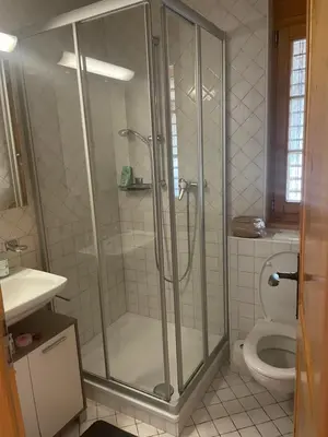 Ein Badezimmer in der Unterkunft Charme assuré