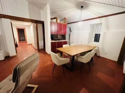 Küche/Küchenzeile in der Unterkunft Haus Simplon