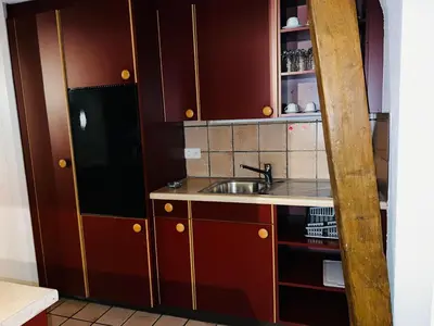 Küche/Küchenzeile in der Unterkunft Haus Simplon