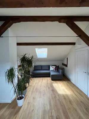 Ein Sitzbereich in der Unterkunft Guest House alla Stazione, Ambrì