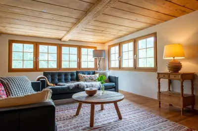 Ein Sitzbereich in der Unterkunft Hygge Hüs - Apartments