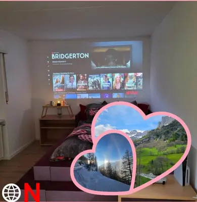 TV/Unterhaltungsangebot in der Unterkunft Leukerfun