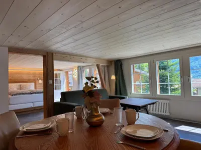 Ein Sitzbereich in der Unterkunft Chalet Summer Dream