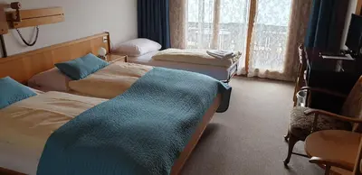 Ein Bett oder Betten in einem Zimmer der Unterkunft Bellevue-Bären