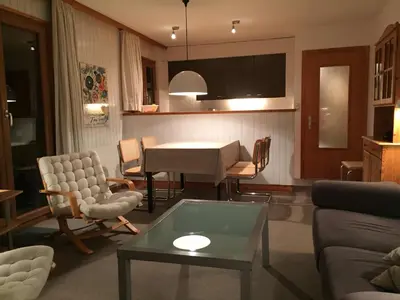Ein Sitzbereich in der Unterkunft Melezes K 020 - SKI & NATURE apartment 4 pers