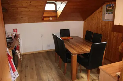 Küche/Küchenzeile in der Unterkunft Chalet Chinegga