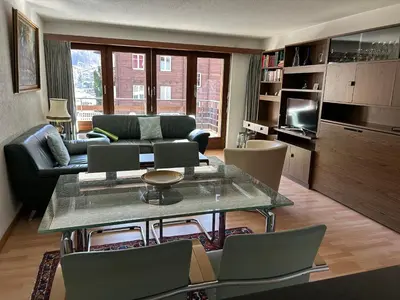 Ein Sitzbereich in der Unterkunft Haus Pasadena, Getwingstrasse