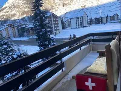 Ein allgemeiner Bergblick oder ein Berglick von der Ferienwohnung aus