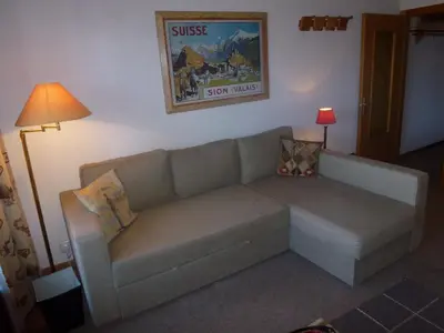 Ein Sitzbereich in der Unterkunft Melezes S 031 - SKI LIFT studio 4 pers