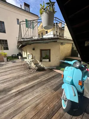 Ein Balkon oder eine Terrasse in der Unterkunft Terrasses de Valère