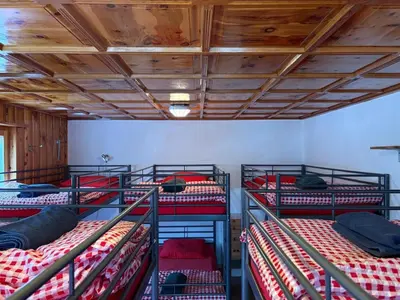 Ein Bett oder Betten in einem Zimmer der Unterkunft Séjour Edelweiss