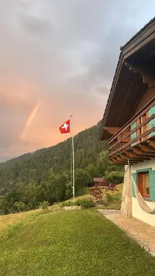 Naturlandschaft in der Nähe des Chalets
