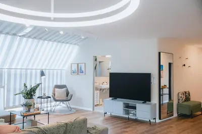 TV/Unterhaltungsangebot in der Unterkunft Central Penthouse No5 - sky view