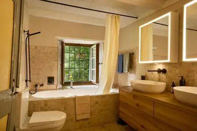 Ein Badezimmer in der Unterkunft Wild Valley Secret Villa in Valle Onsernone