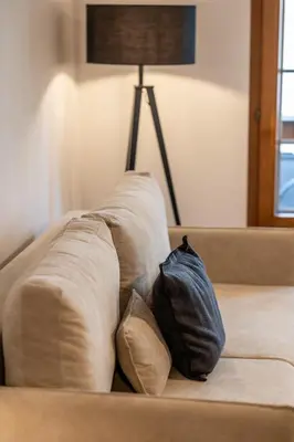 Ein Sitzbereich in der Unterkunft Studio Mira, Zermatt