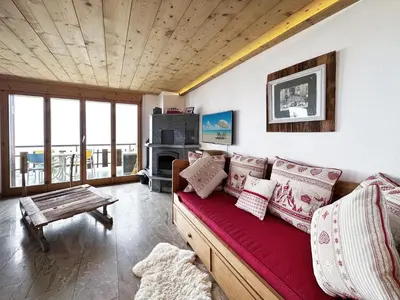 TV/Unterhaltungsangebot in der Unterkunft Mountain Bliss, view and Sauna - Swiss Alps