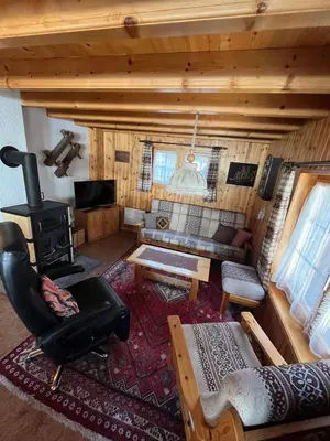 Ein Sitzbereich in der Unterkunft Magnificent chalet Opa