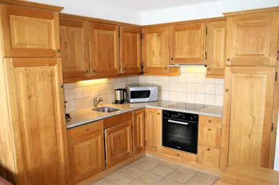 Küche/Küchenzeile in der Unterkunft Plein Ciel VA 012 - MOUNTAIN apartment 4 pers