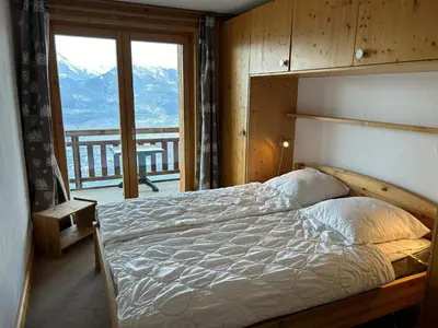 Ein Bett oder Betten in einem Zimmer der Unterkunft Plein Ciel VA 041 - MOUNTAIN apartment 5 pers