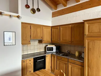 Küche/Küchenzeile in der Unterkunft Plein Ciel VA 041 - MOUNTAIN apartment 5 pers