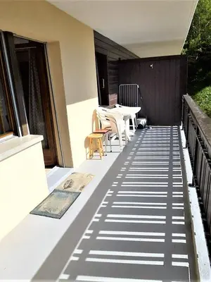 Ein Balkon oder eine Terrasse in der Unterkunft Magrappe M 544 - SKI LIFT studio 4 pers