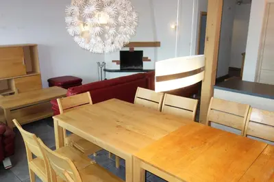 Ein Sitzbereich in der Unterkunft Magrappe M 557 - SKI LIFT apartment 12 pers