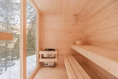 Grundriss der Unterkunft Luxury chalet with panoramic views, sauna, hot tub & cinema