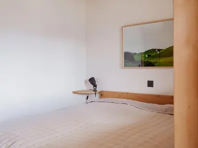 Ein Bett oder Betten in einem Zimmer der Unterkunft Chalet mit Sauna an der Piste