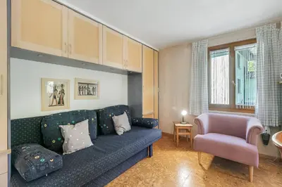 Ein Sitzbereich in der Unterkunft Casa Andy 1 Val Lavizzara - Happy Rentals
