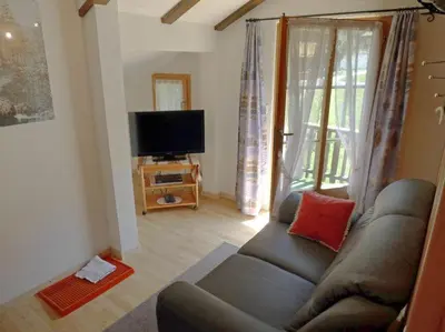 TV/Unterhaltungsangebot in der Unterkunft Heiderösli 1st Floor and Attic Apartment