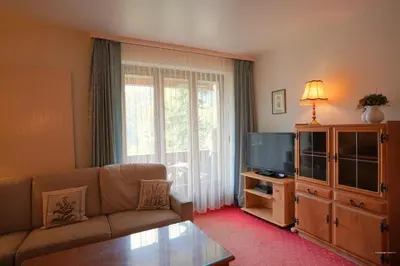 Ein Sitzbereich in der Unterkunft Chalet Miravalle 2