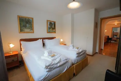 Ein Bett oder Betten in einem Zimmer der Unterkunft Chalet Miravalle 3