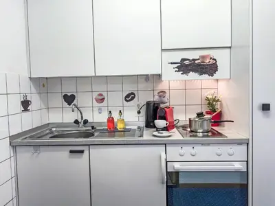 Küche/Küchenzeile in der Unterkunft Studio BeKb-Gebäude Studio No02 by Interhome
