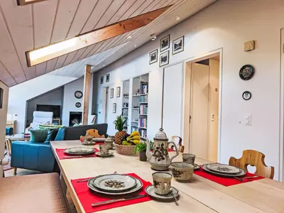 Ein Sitzbereich in der Unterkunft Apartment Eiger by Interhome