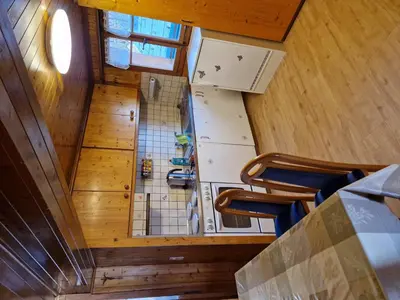 Küche/Küchenzeile in der Unterkunft Apartment Dorfstrasse 97 2- OG Süd by Interhome