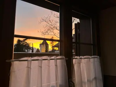 Ein Balkon oder eine Terrasse in der Unterkunft Dahei am See