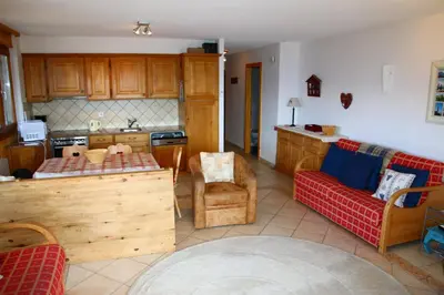 Küche/Küchenzeile in der Unterkunft Balcons du Soleil Y3 310 - QUIET appartement 6 pers