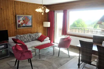 Ein Sitzbereich in der Unterkunft Magrappe M 647 - SKI LIFT apartment 5 pers