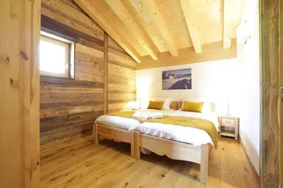 Ein Bett oder Betten in einem Zimmer der Unterkunft Penthouse on the Piste