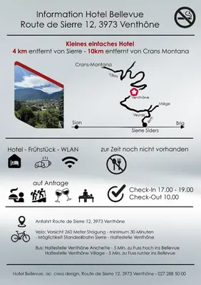 Ein Zertifikat, Auszeichnung, Logo oder anderes Dokument, das in der Unterkunft Hotel Bellevue ausgestellt ist