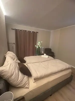 Ein Bett oder Betten in einem Zimmer der Unterkunft Modern and cozy studio