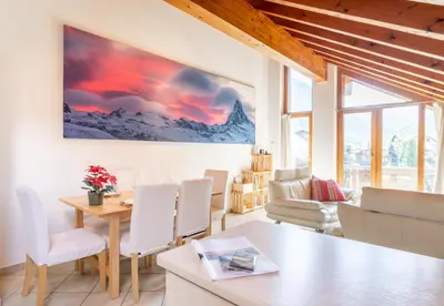 Ein Sitzbereich in der Unterkunft St Martin Loft Apartment