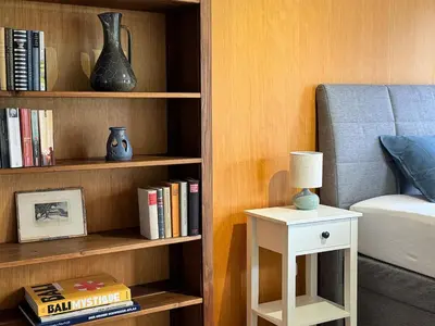 Die Bibliothek in der Ferienwohnung