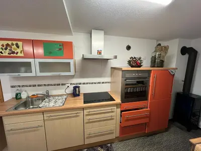 Küche/Küchenzeile in der Unterkunft Charmante kleine ruhige Wohnung