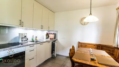 Küche/Küchenzeile in der Unterkunft Chalet Hendema, Ernen