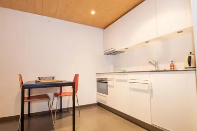 Küche/Küchenzeile in der Unterkunft Studio Zentrum EG
