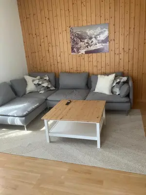 Ein Sitzbereich in der Unterkunft Harderblick