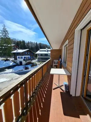 Ein Balkon oder eine Terrasse in der Unterkunft Montana Etoilée